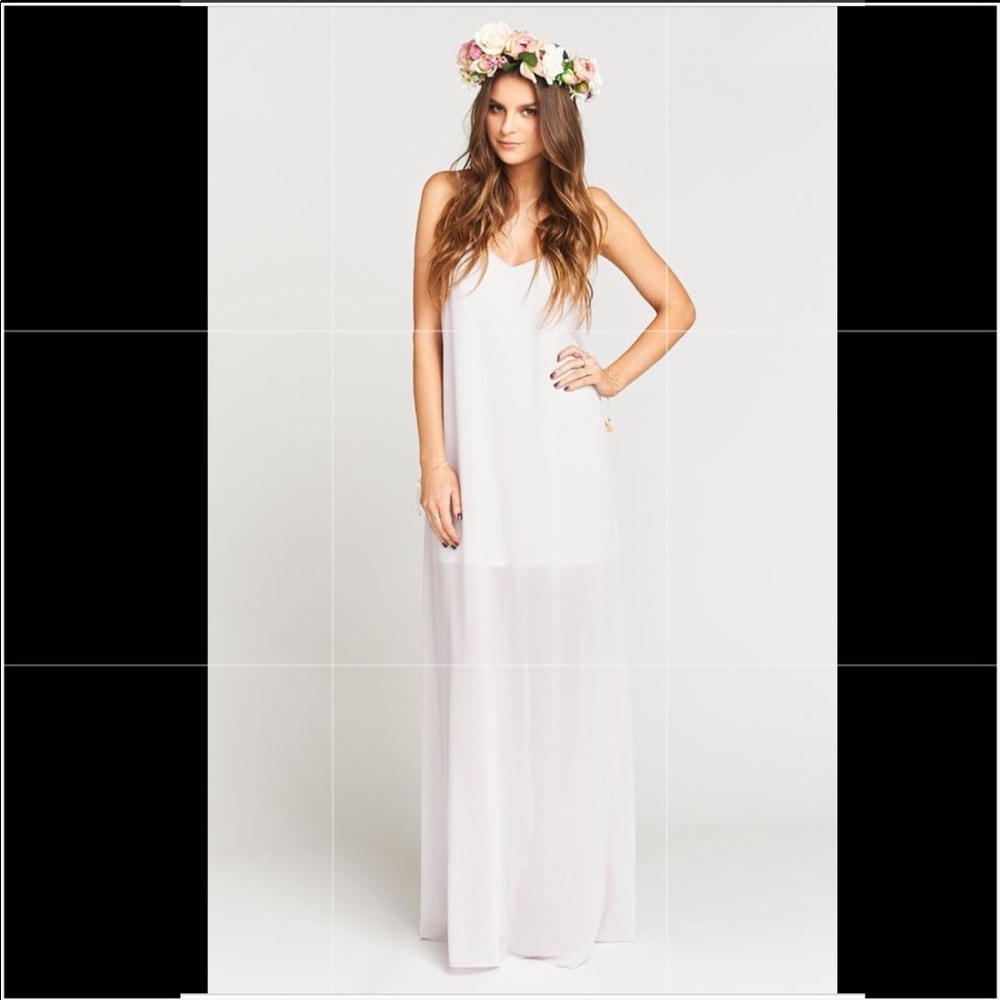 Show Me Your Mumu Jolie Maxi Dress White